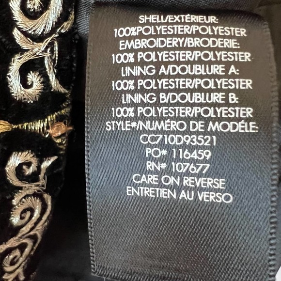 Alice + Olivia Black and Gold Mini Dress - Picture 6 of 10